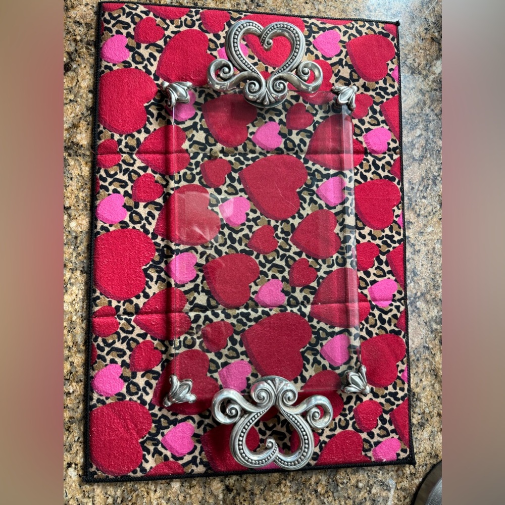 Brighton Pewter Heart Vanity Tray with feet